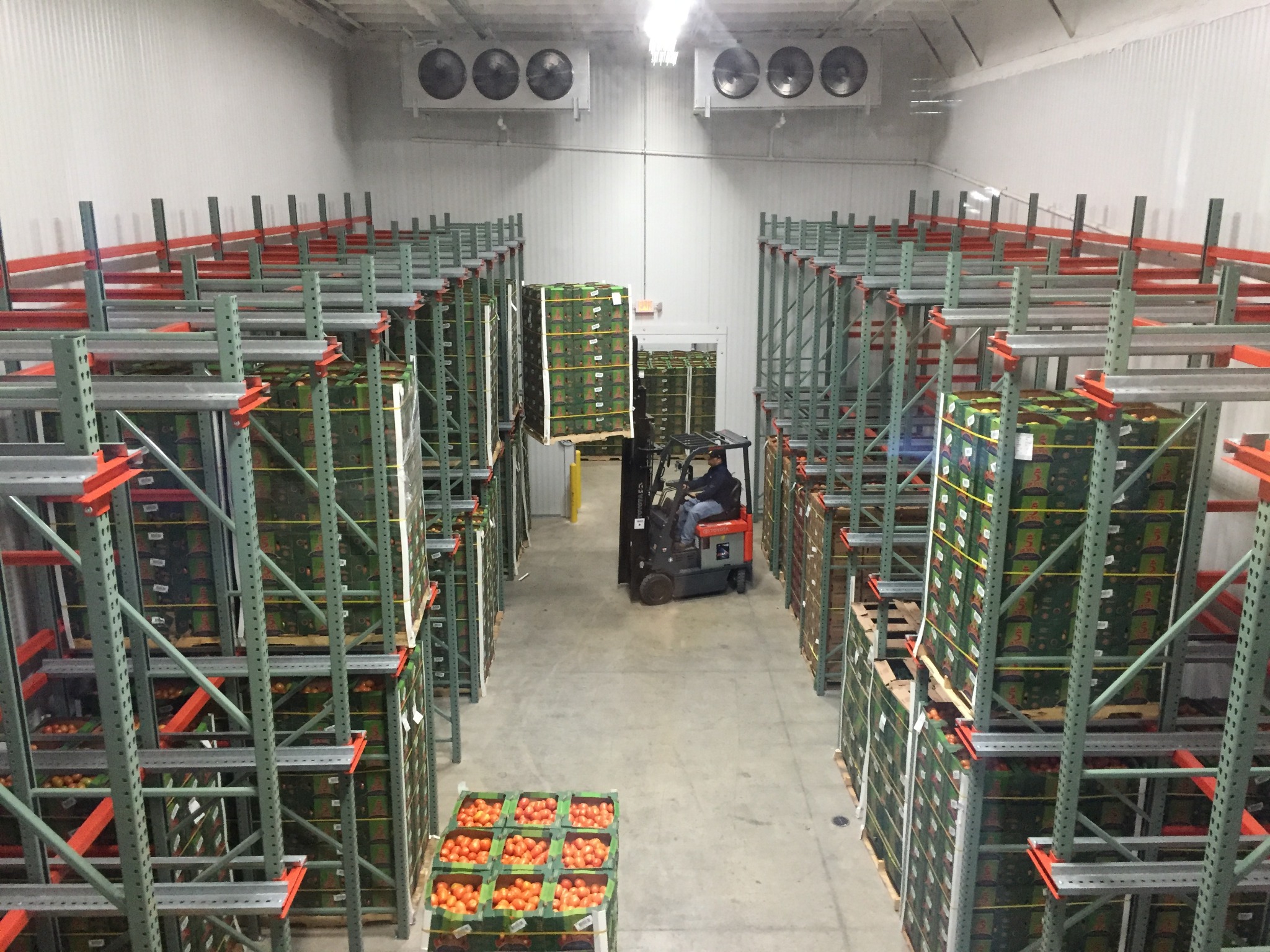 Racked cold storage warehouse at SAWPM